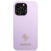 Guess GUHCP13XPS4MU Apple iPhone 13 Pro Max 6,7″ violetinės spalvos kietas dėklas Saffiano 4G Small Metal Logo