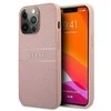 Guess GUHCP13XPSASBPI iPhone 13 Pro Max 6.7 rožinės/rožinės spalvos deklas Saffiano Stripe
