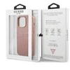 Guess GUHCP13XPSASBPI iPhone 13 Pro Max 6.7 rožinės/rožinės spalvos deklas Saffiano Stripe