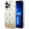 Guess GUHCP14LHG4MHG Apple iPhone 14 Pro 6,1″ auksinis kietas dėklas 4G Pattern Script