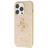 Guess GUHCP14LHG4SGD Apple iPhone 14 Pro 6.1″ auksinis kietas dėklas Glitter Script Big 4G