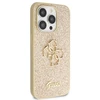 Guess GUHCP14LHG4SGD Apple iPhone 14 Pro 6.1″ auksinis kietas dėklas Glitter Script Big 4G