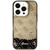 Guess GUHCP14LLC4PSGK Apple iPhone 14 Pro 6.1″ juodos spalvos kietas dėklas Liquid Glitter 4G Transculent