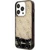 Guess GUHCP14LLC4PSGK Apple iPhone 14 Pro 6.1″ juodos spalvos kietas dėklas Liquid Glitter 4G Transculent