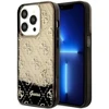 Guess GUHCP14LLC4PSGK Apple iPhone 14 Pro 6.1″ juodos spalvos kietas dėklas Liquid Glitter 4G Transculent