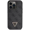 Guess GUHCP14LP4TDSCPK Apple iPhone 14 Pro 6.1″ juodos spalvos kietas dėklas Crossbody 4G Metal Logo
