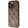 Guess GUHCP14LP4TDSCPW Apple iPhone 14 Pro 6.1″ rudos spalvos kietas dėklas Crossbody 4G Metal Logo