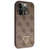 Guess GUHCP14LP4TDSCPW Apple iPhone 14 Pro 6.1″ rudos spalvos kietas dėklas Crossbody 4G Metal Logo