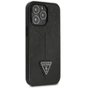 Guess GUHCP14LPSATLK Apple iPhone 14 Pro 6,1″ juodos spalvos kietas dėklas SaffianoTriangle Logo