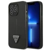 Guess GUHCP14LPSATLK Apple iPhone 14 Pro 6,1″ juodos spalvos kietas dėklas SaffianoTriangle Logo