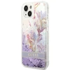 Dėklas GUESS GUHCP14MLFLSU IPHONE 14 PLUS / 15 PLUS 6.7 "PURPLE / PURPLE HARDCASE FLOWER LIQUID GLITTER