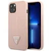 Dėklas GUESS GUHCP14MPSATLP IPHONE 14 PLUS / 15 PLUS 6.7 "Rožinis / Rožinis HARDCASE SAFFIANOTRIANGLE LOGO