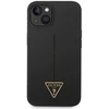 Guess dėklas, skirtas iPhone 14 Plus 6,7 GUHCP14MSLTGK juodas kietas silikono linija - trikampis