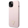 Guess GUHCP14MSLTGU Apple iPhone 14 Plus / 15 Plus 6.7″ violetinės spalvos kietas dėklas Silicone Triangle