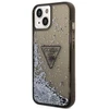 Dėklas Guess GUHCP14SLFCTPK iPhone 14 6.1" juodas/juodas hardcase Liquid Glitter Palm Collection