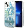 Dėklas Apple GUESS GUHCP14SLFLSN IPHONE 14/15/13 6.1 "Žalias / Žalias HARDCASE FLOWER LIQUID GLITTER