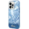 Guess GUHCP14XHGPLHB Apple iPhone 14 Pro Max 6,7″ mėlynas kietas dėklas Porcelain Collection
