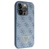 Guess GUHCP15LP4TDSCPB Apple iPhone 15 Pro 6.1″ mėlynas kietas dėklas Crossbody 4G Metal Logo