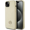 Guess dėklas, skirtas iPhone 15 Plus 6.7GUHCP15MPS4DGPD auksinis kietas dėklas , skirtas Strass Metal Logo