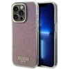 Guess GUHCP15XHDECMP Apple iPhone 15 Pro Max 6.7″rožinės spalvos kietas dėklas IML Faceted Mirror Disco Iridescent