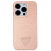 Dėklas GUESS GUHCP15XPCRTHCP IPHONE 15 PRO MAX Rožinis/Rožinis HARDCASE CROCO TRIANGLE METAL LOGO