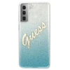 Dėklas GUESS HARD CASE GLITTER GRADIENT SCRIPT SAMSUNG GALAXY S21 PLUS Mėlynas