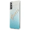 Dėklas GUESS HARD CASE GLITTER GRADIENT SCRIPT SAMSUNG GALAXY S21 PLUS Mėlynas