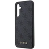 Guess GUHCS23FEG4GFGR S23 FE S711 pilkas kietas dėklas 4G Metal Gold Logo