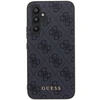 Guess GUHCS23FEG4GFGR S23 FE S711 pilkas kietas dėklas 4G Metal Gold Logo