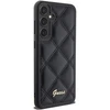 Guess GUHCS23FEPSQSQSK S23 FE S711 juodos spalvos kietas dėklas Quilted Metal Logo