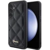 Guess GUHCS23FEPSQSQSK S23 FE S711 juodos spalvos kietas dėklas Quilted Metal Logo