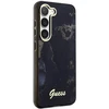 Guess GUHCS23MHTMRSK S23+ S916 juodos spalvos kietas dėklas Golden Marble Collection