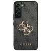 Guess GUHCS23S4GMGGR S23 S911 pilkos/pilkos spalvos deklas 4G su dideliu metaliniu logotipu