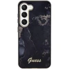 Guess GUHCS23SHTMRSK S23 S911 juodos spalvos kietas dėklas Golden Marble Collection