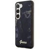 Guess GUHCS23SHTMRSK S23 S911 juodos spalvos kietas dėklas Golden Marble Collection