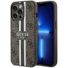 Guess GUHMP13LP4RPSW Apple iPhone 13 Pro / 13 6.1″ rudos spalvos kietas dėklas 4G Printed Stripes MagSafe