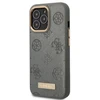 Guess GUHMP13LSAPSTG Apple iPhone 13 Pro / 13 6,1″ pilkas kietas dėklas Peony Logo Plate MagSafe