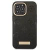Guess GUHMP13LSAPSTK Apple iPhone 13 Pro / 13 6,1″ juodos spalvos kietas dėklas Peony Logo Plate MagSafe
