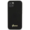 Dėklas GUESS Hardcase Script Gold Logo Back Cover, Apple, iPhone 13, Juodas, 6.1 "
