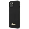 Dėklas GUESS Hardcase Script Gold Logo Back Cover, Apple, iPhone 13, Juodas, 6.1 "