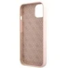 Guess GUHMP13MLSLMGLP iPhone 13 6.1 šviesiai rožinis/šviesiai rožinis deklas Silikoninis Script Gold Logo Magsafe