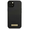 Guess GUHMP13MSPLK Apple iPhone 13 / 14 / 15 6.1″juodos spalvos kietas dėklas Silicone Logo Plate MagSafe