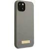 Guess GUHMP13SSPLG Apple iPhone 13 mini 5,4″ pilkas kietas dėklas Silicone Logo Plate MagSafe
