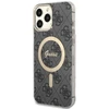 Guess GUHMP13XH4STK iPhone 13 Pro Max 6.7" juodas/juodas kietas dėklas 4G MagSafe