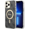 Guess GUHMP13XH4STK iPhone 13 Pro Max 6.7" juodas/juodas kietas dėklas 4G MagSafe