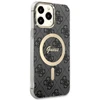 Guess GUHMP13XH4STK iPhone 13 Pro Max 6.7" juodas/juodas kietas dėklas 4G MagSafe