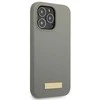 Guess GUHMP13XSPLG iPhone 13 Pro Max 6.7 pilkas/pilkas deklas Silikoninis logotipas MagSafe plokštelė