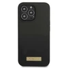 Guess GUHMP13XSPLK Apple iPhone 13 Pro Max 6,7″ juodos spalvos kietas dėklas Silicone Logo Plate MagSafe