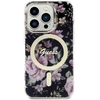 Guess GUHMP14LHCFWSK Apple iPhone 14 Pro 6.1″ juodos spalvos kietas dėklas Flower MagSafe