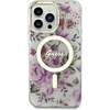 Guess GUHMP14LHCFWST Apple iPhone 14 Pro 6.1″ skaidrus kietas dėklas Flower MagSafe